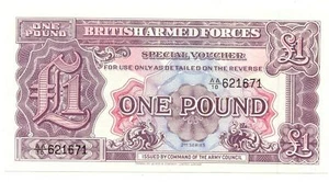 British Armed Forces, Special Forces 1 Pound 2nd Issue 1948 - Bild 1 von 2