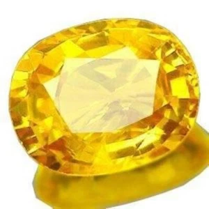 9.25 Ratti 8.00 Carat Cultured Yellow Sapphire Gemstone Lab Certified Pukhraj - Picture 1 of 2