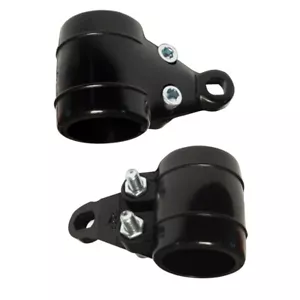 2x Lampenhalter Scheinwerfer Halter Halterung Schwarz Moped Mofa Roller Motorrad - Bild 1 von 2