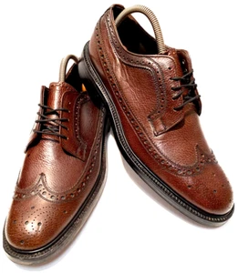 ENGLISH WALKERS Wingtip Shoes Brogue Gibson Blucher Mens Size 8 RARE Vintage - Picture 1 of 20