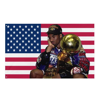 Kobe Bryant Flag - NBA Merch Tapestry 34" X 56" - Image 1 of 4