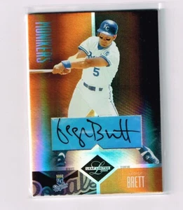 GEORGE BRETT 2004 DONRUSS LEAF LIMITED AUTO # 9/25 KC ROYALS HOF - Picture 1 of 2
