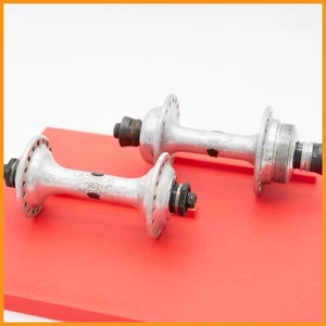 CAMPAGNOLO NUOVO SUPER RECORD 36 HOLES HUBS VINTAGE 70s 80s ROAD BIKE BICYCLE - Imagen 1 de 5