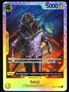 One Piece CCG - Kingdom of Intrigue - Sanji - OP04-104 - Super Rare - Foil NM - Picture 1 of 2
