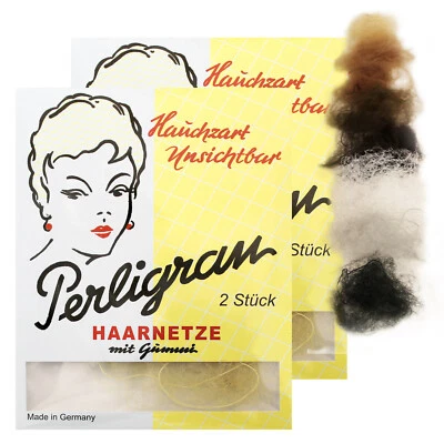 Haarnetz Perligran mit Gummi 2 x 2er Pack - Bild 1 von 3