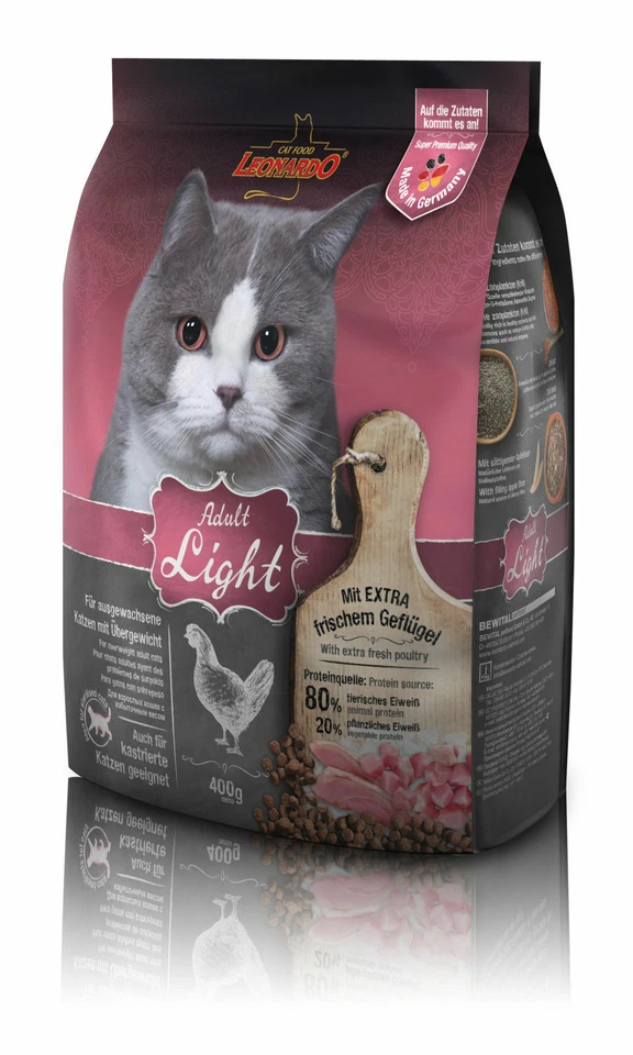 Katzen Trockenfutter - Adult Light für Katzen mit Übergewicht 400g - Katzenfutte - Bild 1 von 1