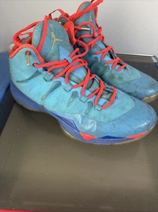 Nike Jordan Mens 12 Super.Fly 2 All Star Dark Powder Blue Infrared 656326-423 - Picture 1 of 7