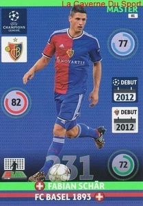 081 FABIAN SCHAR FC.BASEL MASTER CARD CHAMPIONS LEAGUE ADRENALYN 2015 PANINI - Picture 1 of 1