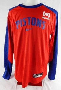 2024-25 Detroit Pistons Ausar Thompson #9 Game Used Red Shooting Shirt L 251 - Picture 1 of 6