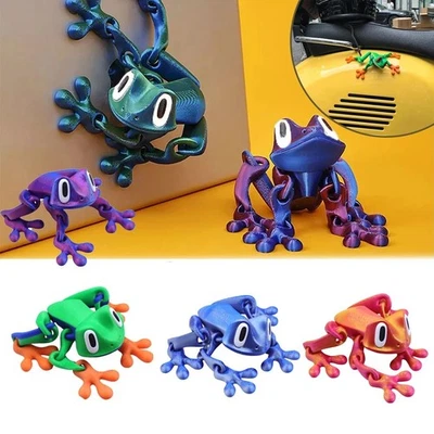 Imán magnético impreso en 3D para nevera de rana, múltiples juntas móviles decoración de Navidad regalo Foto 1 de 4