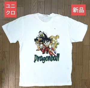 T-shirt grafica anime UNIQLO UT Dragon Ball M bianca design Goku - Foto 1 di 6