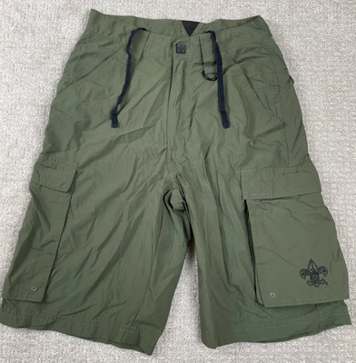 Boy Scouts of America Shorts Mens Size XS Green Cargo Nylon Centennial Uniform - Image 1 of 4