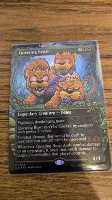 Questing Beast HALO Foil Secret Lair MTG Encyclopedia of Magic - Image 1 of 3