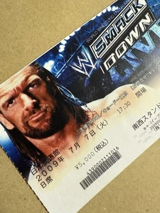 2009 WWE SMACK DOWN LIVE Stub Triple H HHH CM Punk Jeff Hardy Chris Jericho ECW - Picture 1 of 3