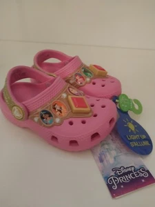 Crocs Disney Princess Light Up Clog Toddler Sizes C6 Cinderella NWT - Picture 1 of 8