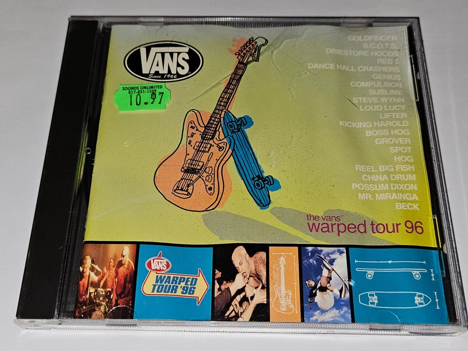 The Vans Warped Tour 96 CD Compilation 1996 Beck/Reel Big Fish/Goldfinger/DHC+ Foto 1 de 4