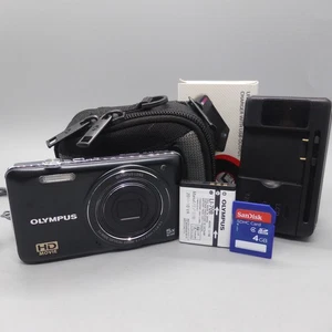 Olympus Digital Camera VG-130 14.0MP Black Tested Full Working Set - Picture 1 of 8