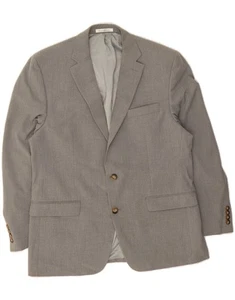 CHAPS Mens 2 Button Blazer Jacket UK 42 XL Grey Polyester BU10 - Picture 1 of 3