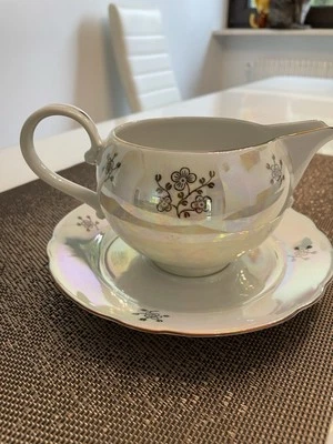 Sauciere Kahla Porzellan GDR/DDR für Rose/Nymphen/Madonna Perlmutt Service - Bild 1 von 4