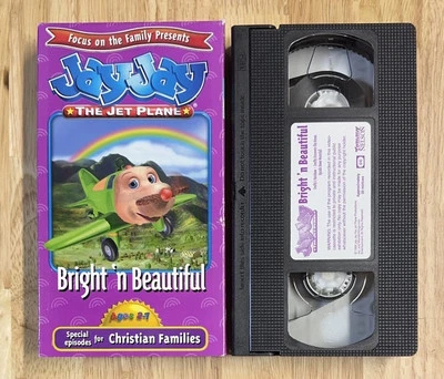 Jay Jay The Jet Plane: Bright N Beautiful VHS Tape Christian Episodes SUPER RARE - Image 1 of 4