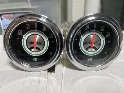 1968 stewart warner  SHELBY GT-350 GT-500 Console Gauge Amperes - Bild 1 von 4