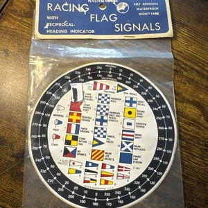 Vintage Nashmarine Performance Racing Signal Flag Label Yacht 1979 20701 Sticker - Bild 1 von 7