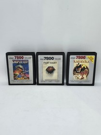 Atari 7800 Game Lot Of 3 Choplifter! Fight Night Karateka *Untested 