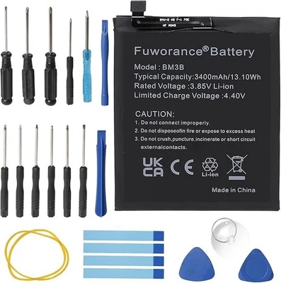 Batería Huarigor BM3B para Xiaomi Mi Mix 2 y Mi Mix 2s 3300mAh repuesto Reino Unido - Imagen 1 de 4