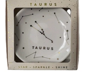 Sternzeichen Stier Glas Schmuck Ring Schmuck Schale Astrologie Sternbild Fairycore  - Bild 1 von 7