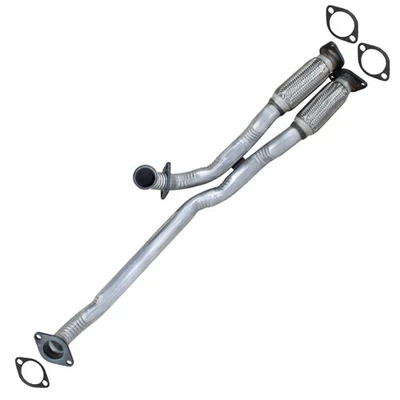Stainless Steel Dual Flex Pipe fits: 13-19 Ford Police Interceptor Utility 3.7L - Image 1 of 4