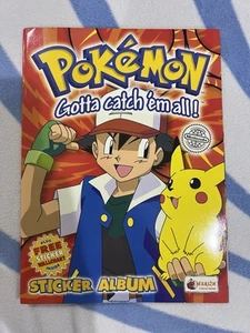 Pokemon Vintage Merlin Sticker Album Topps Nintendo 1999 With 230 Stickers.NEW - Picture 1 of 17