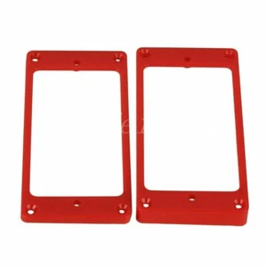 2pcs Telaio Anello di Montaggio Humbucker Pickup ABS Rosso per Chitarra Elettrica - Foto 1 di 6