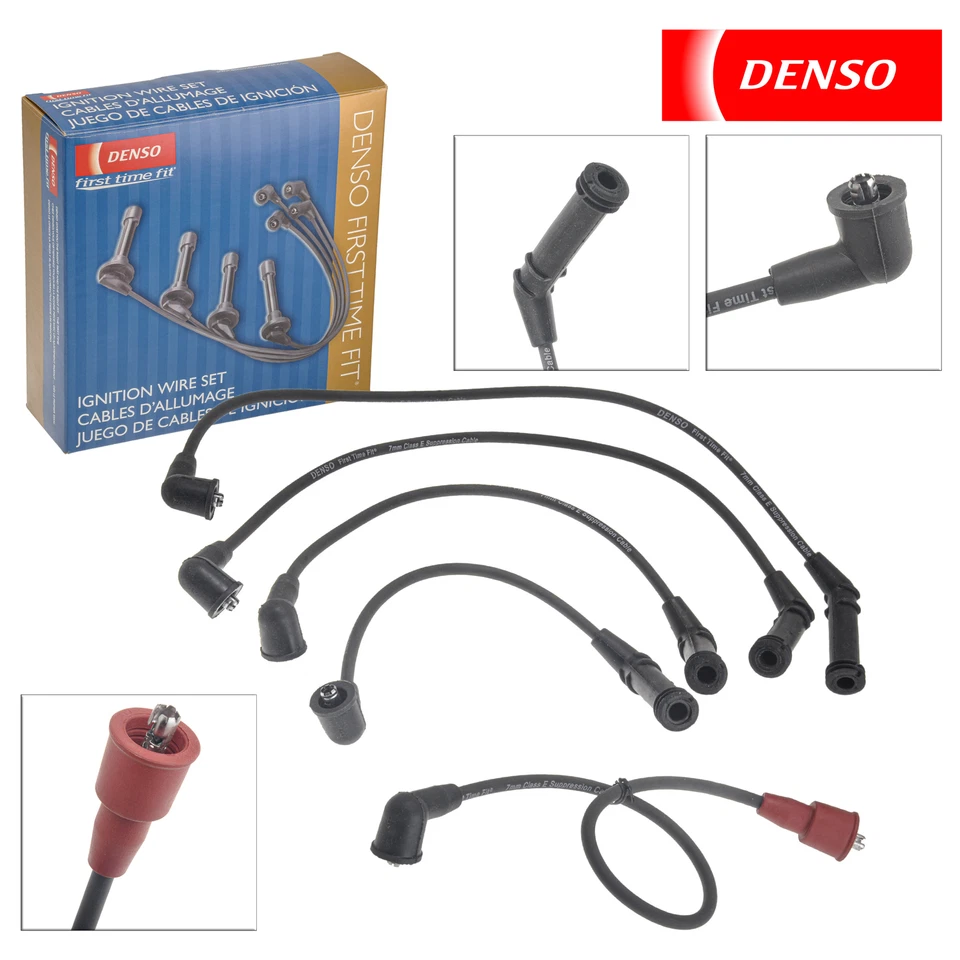 Conjunto de fios de vela de ignição Denso 671-4240 para Hyundai Scoupe 1.5L 93-95, Accent 95-00 - Imagem 1 de 3