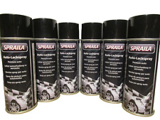 6 Spraydosen schwarz glänzend Lackspray Tiefschwarz Glanz Sprühlack Lack 400ml