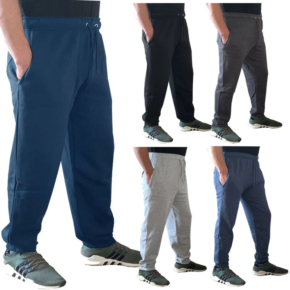 Mens New Fleece Tracksuit Jogging Bottoms Joggers Gym Track Trousers Pants - Image 1 of 1