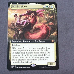Mr. Foxglove (Extended Art) 42 MTG Commander: Bloomburrow Mythic NM - Picture 1 of 2