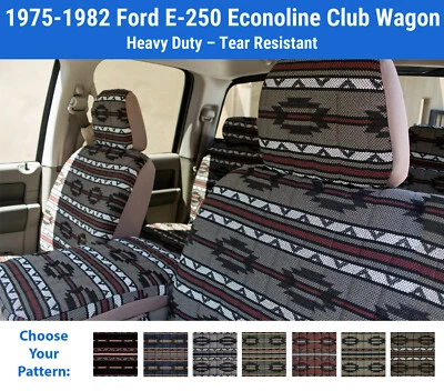 Fundas de asiento Southwest Sierra para Ford E-250 Econoline Club Wagon 1975-1982 Foto 1 de 4