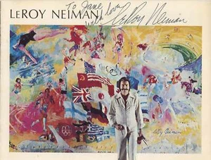 Neiman, LeRoy. Montreal Olympic Paintings Exhibition Brochure- SIGNED - Picture 1 of 3
