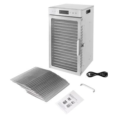 Deshidratador comercial 18 bandejas de acero inoxidable máquina seca de alimentos para frutas y verduras Foto 1 de 4