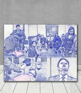 The Office CPR Staying Alive Dummy Dwight Schrute Michael Scott Art Gift Funny  - Picture 1 of 1