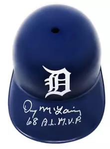 Denny McLain Signed Detroit Tigers Replica Batting Helmet w/68 AL MVP - Picture 1 of 1