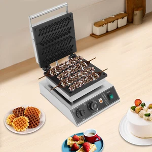 Neue elektrische Waffelmaschine kommerzielles Weizenstiel Waffeleisen Antihaftbeschichtet - Bild 1 von 13