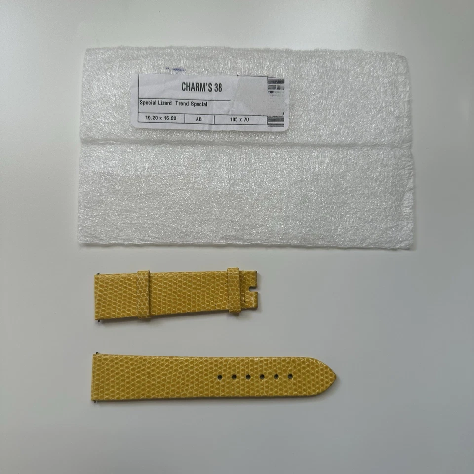 Auténtico 19mm Nuevo Van Cleef & Arpels Dije 38 Correa de Reloj de Cuero Lagarto Foto 1 de 2