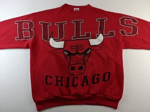 Vintage Chicago Bulls Magic Johnson Originals Herren L rot Grafik Sweatshirt klassisch V - Bild 1 von 11
