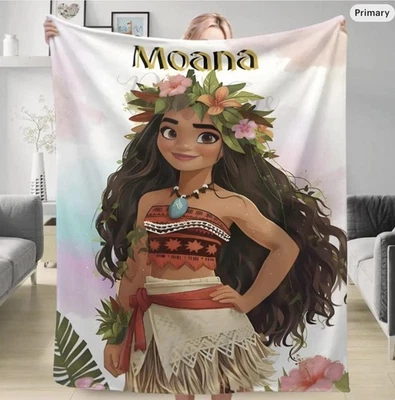 Personalized Beautiful Moana Princess The Ocean Choose Me Gift For Her Blanket - Image 1 of 4