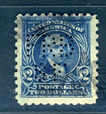 US Perfins, $2 Dollar #479, F170, Federal Reserve S.F. - Image 1 of 2