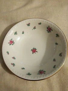 2 Homer Laughlin Eggshell Georgian Pink Floral Dessert Bowls G51N5 - Picture 1 of 2