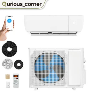 18000 BTU 208-230V SEER21 Air Conditioner Split Heat Pump System Wifi Ductless - Picture 1 of 13