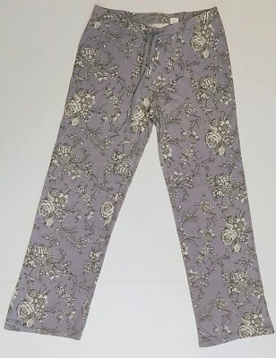 Pantalones de pijama para mujer Shabby Chic púrpura claro estampado floral talla mediana  Foto 1 de 4