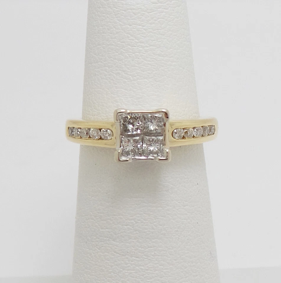 1/2CT Natural Diamond Engagement Anniversary Wedding Ring  14K Yellow Gold Band - Image 1 of 4